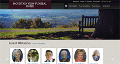 Desktop Screenshot of mountainviewfuneralhome.com