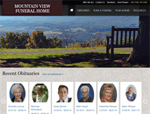 Tablet Screenshot of mountainviewfuneralhome.com